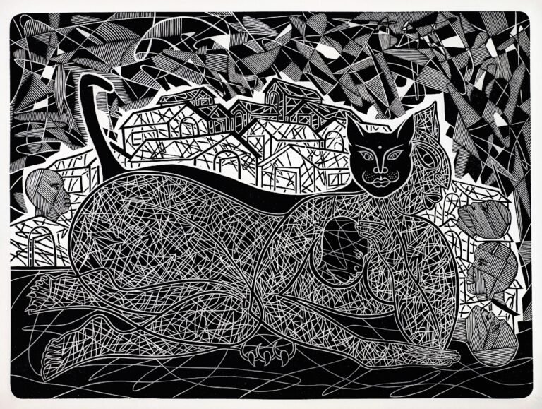 Don't Ignore Me_Wood Cut_55/75 cm_2024